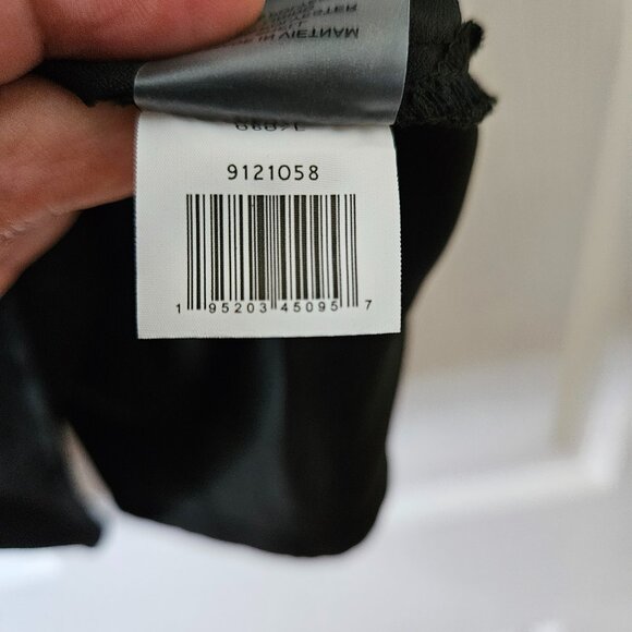 Vince Camuto Top Blouse Womens Sz L Short Balloon Sleeves V-Neck Placket NWT - Picture 9 of 9